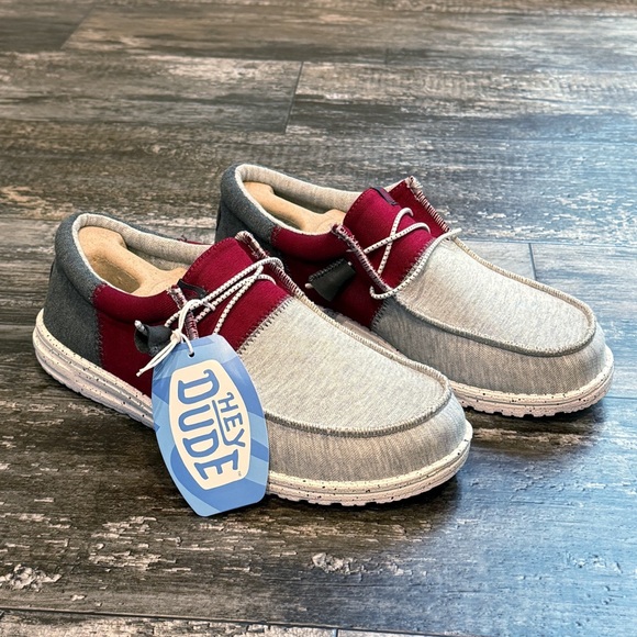 Hey Dude Other - Hey Dude Shoes Mens Size 8 Wally Tri Varsity Lace Up Loafers Comfy Beach NWT